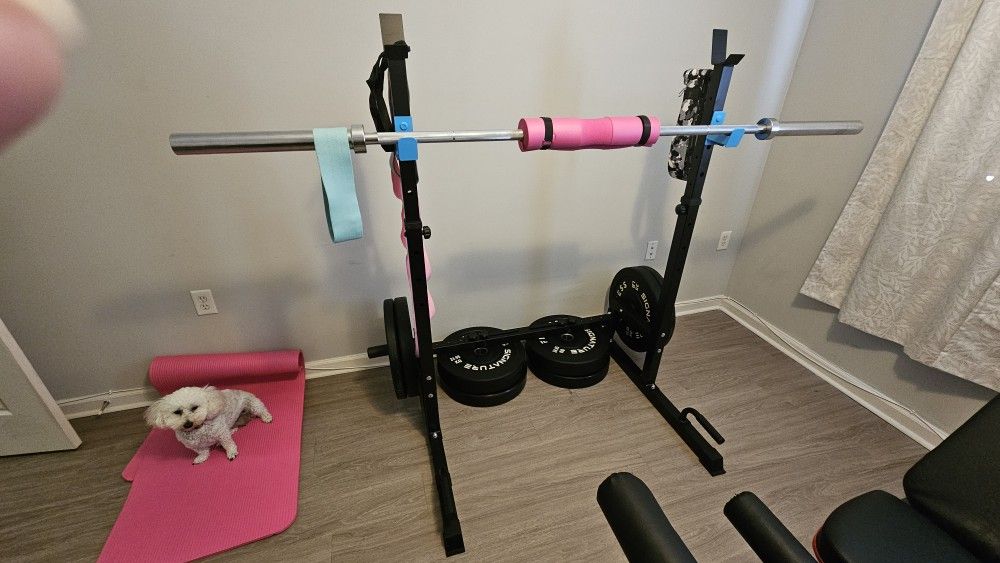 Weightlifting Set And Bench + Accessories