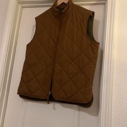 J CREW  VEST  MENS  WALKER BRONZE  LG