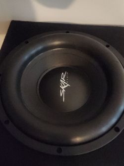 Skar 12 woofer New 600 rms Dual 2 ohms  box is 40