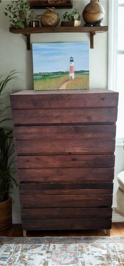 Brown Dresser & Matching End Table