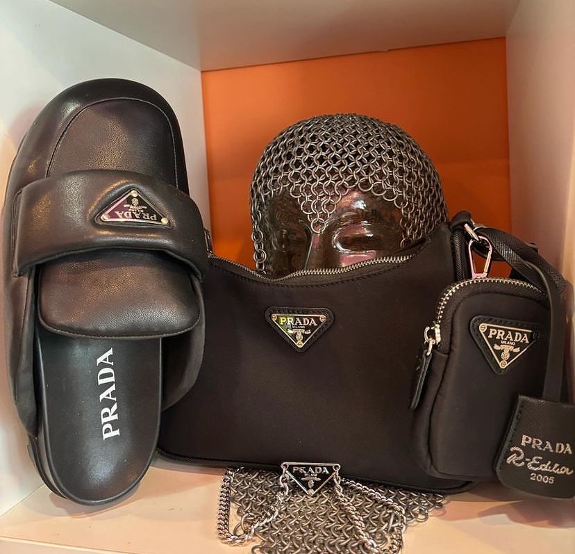 Prada Bag And Slides