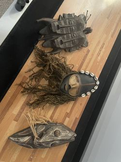 Set Of African Masks