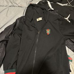 Gucci Shirt And Jacket With Hoodie
