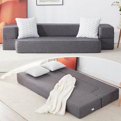 Floor Convertible Sleeper Lounge Couch 