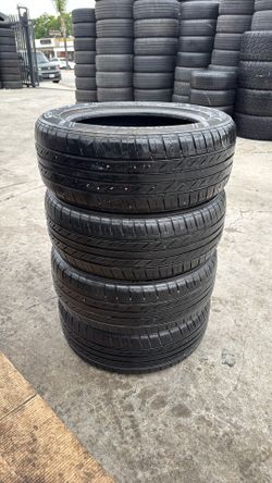 Set de 4 tires good condition 205/55/16 same price Instaled and balanced