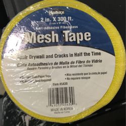 2 New Rolls home x mesh tape 2 in x 300 ft self adhesive fiberglass