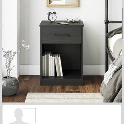 New Only 1 With Drawer Blsck Oak Color