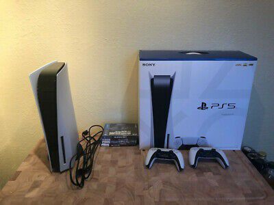 Sony PS5 Blu-Ray Edition Console Bundle - White + Much More (Barely Used!)


