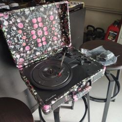 Brand New Portable Record Player - $34