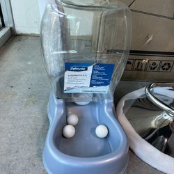 Petmate Pearl Pet Cafe Waterer, Pearl Silver, 3-gal 