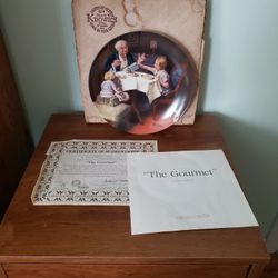 Norman Rockwell The Gourmet Collectors Plate 