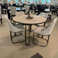 Gorgeous 5-Pc Verano Round Dining Table Set 