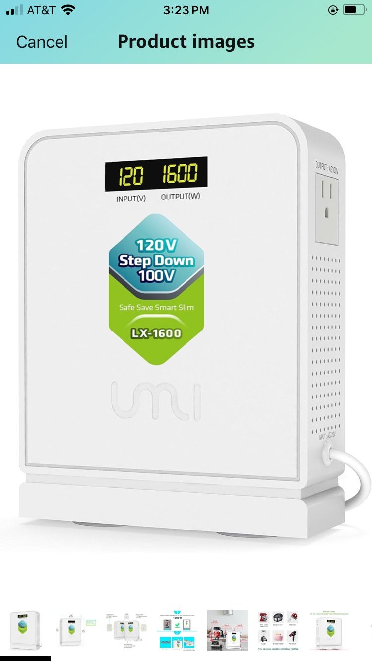 120V to 100V Voltage Converter 1600watts Step Down toroidal Voltage Converter for Japan appliances