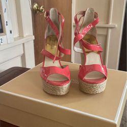 Michael Kors Wedge Sandals Size 8