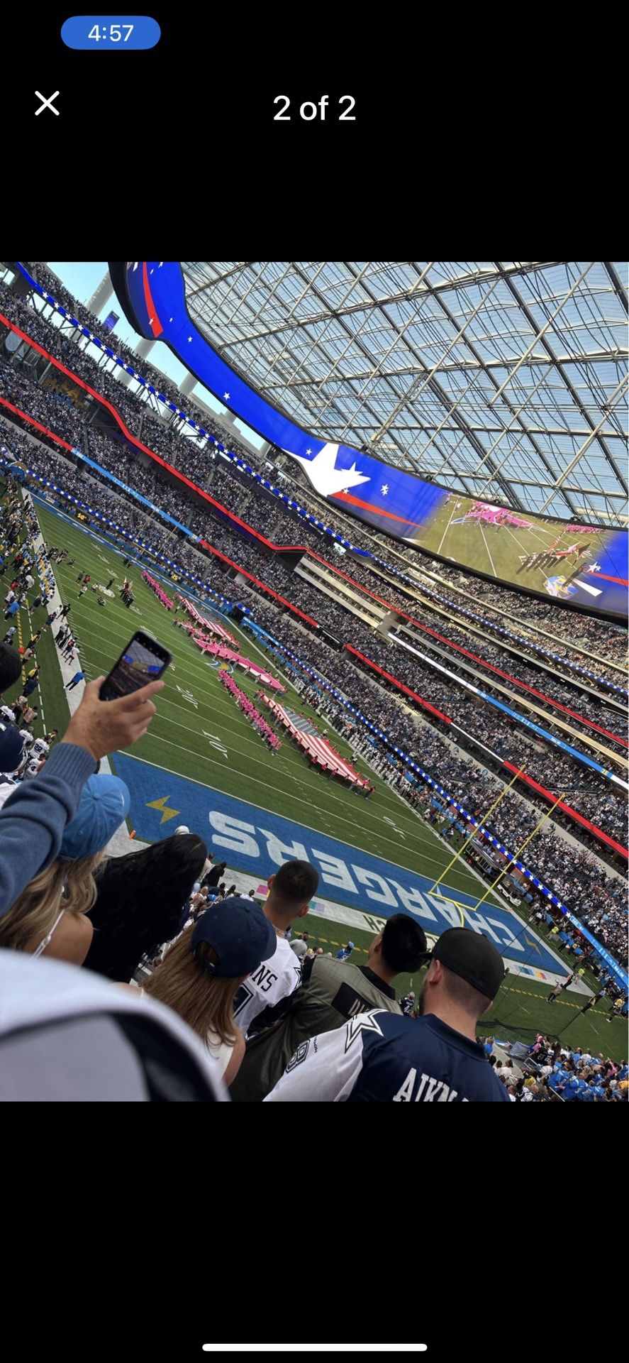 2 Tickets Los Angeles Chargers Firm Price
