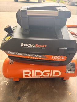 Air compressor ridgid 200 psi.