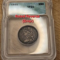 1834 Capped Bust Quarter Error