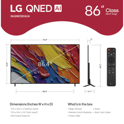 BRAND NEW LG - 86" Class 82A Series QNED AI 4K UHD Smart webOS TV