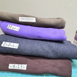 3 FLEECE FABRICS EACH INDIVIDUALLY PRICED