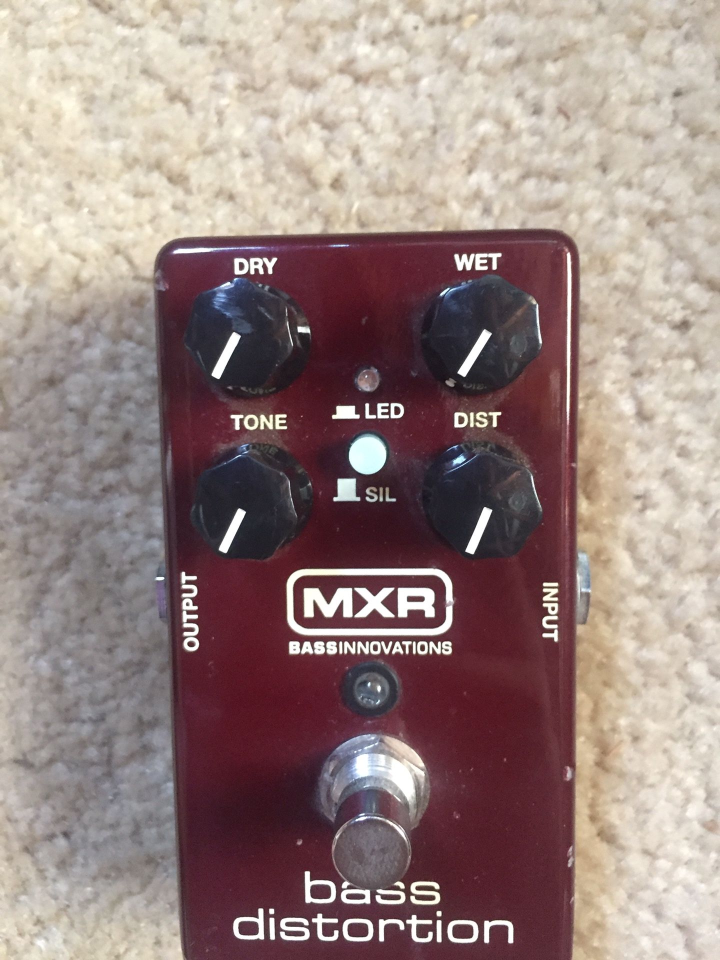 MXR bass Distortion pedal.