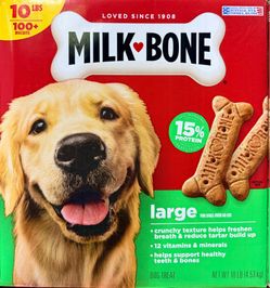 Milk Bone Crunchy Large Dog Treats 10 Lb Box $9.99