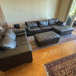 Brown Sofa Set