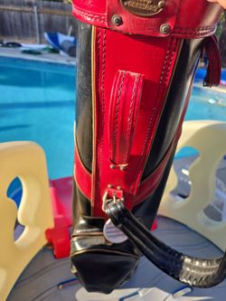 Pennys foremost sectional black and res 14 way golf bag