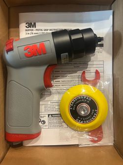 3M Pistol Grip Buffer with 3-Inch Sanding Pad