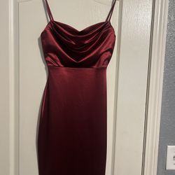 Laverne Formal Satin Lace Up Column dress