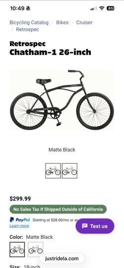 XL men’s beach cruiser