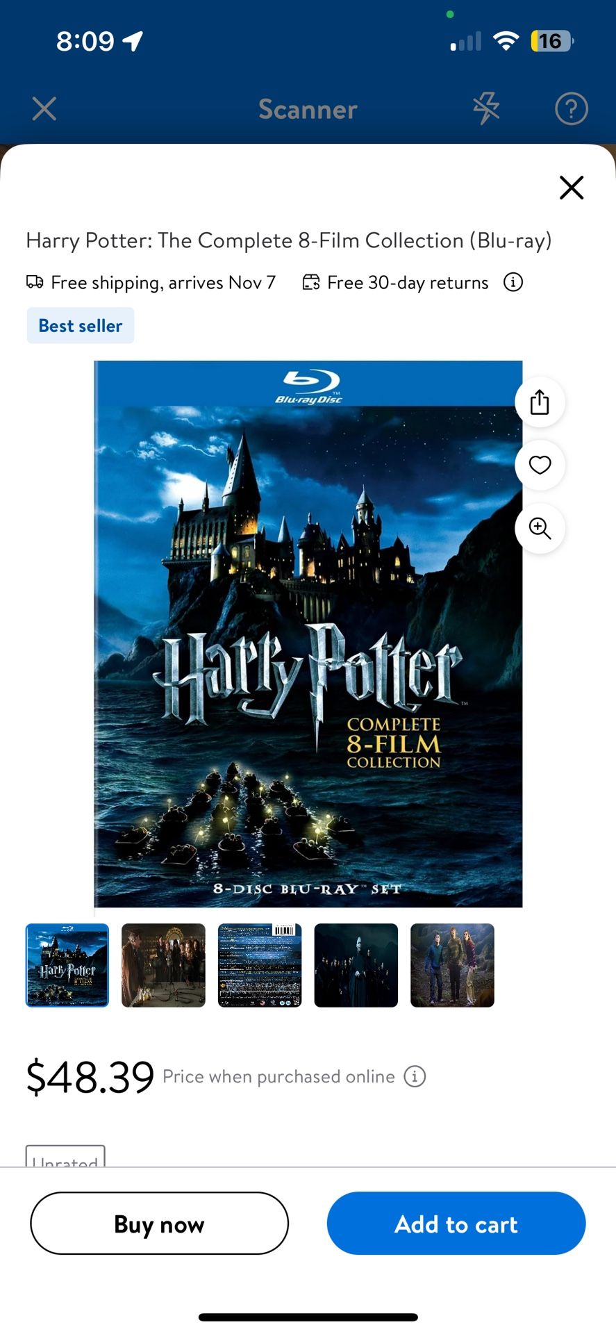 Harry Potter 8 Movie Collection