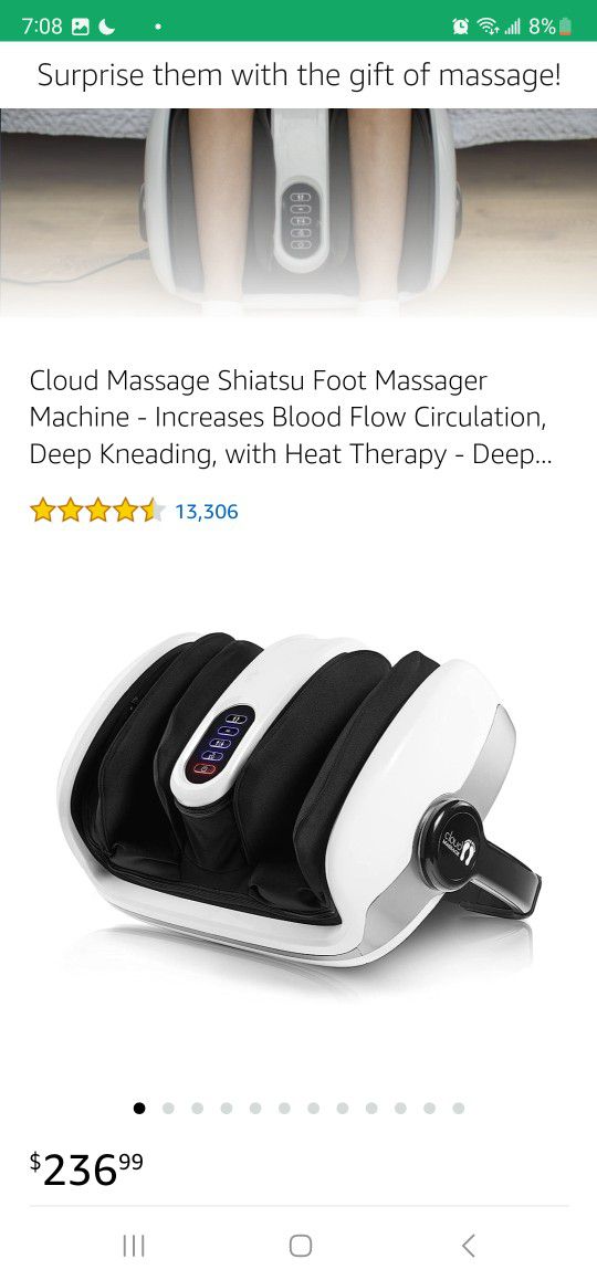  Cloud Massage Shiatsu Foot Massager for Circulation