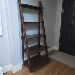 Brown Wood Shelf. Firm