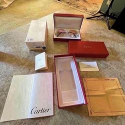 Vintage Cartier SunGlasses Mid 1990 /2000  100% Authentic Platinum Frames 