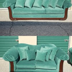 Newly Reupholstered Couch And Love Seat / Too Big For My Place