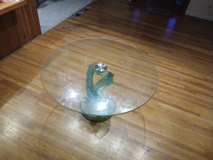 1980s Sculptural Helix Dining Room Table