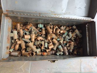 Large Lot of Copper Pipe Fittings