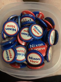 Nixon/Agnew Political Pins.