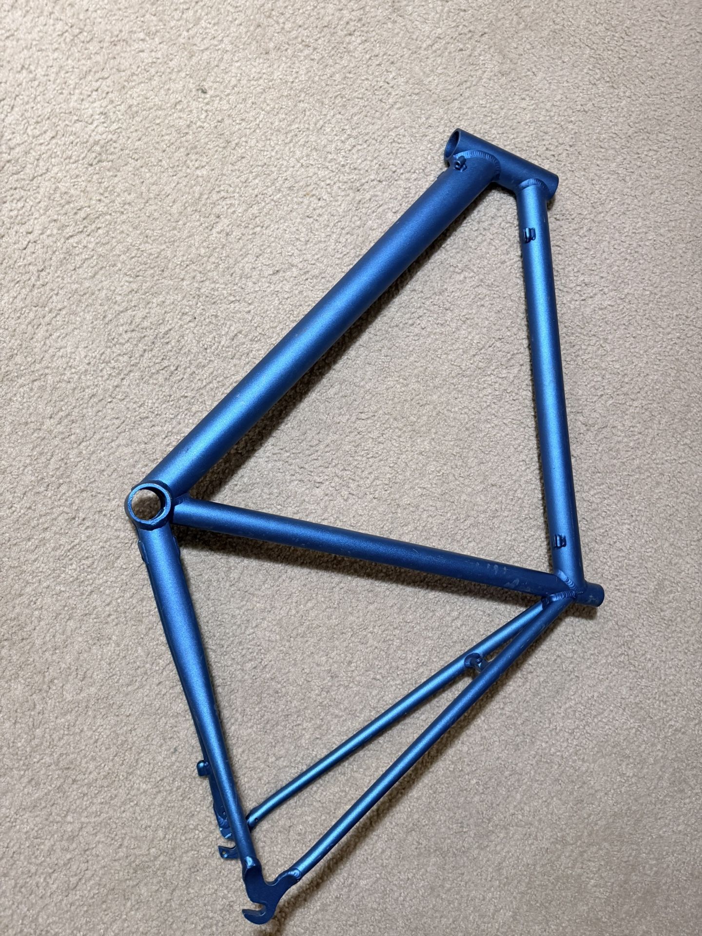 Aluminum tig welded prototype aluminum frame extremely well constructed 