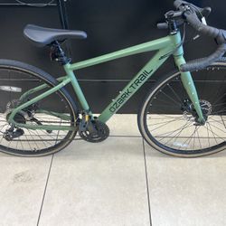 700c Ozark Trail G.1 Explorer Drop Bar Gravel Bike, Medium Frame, Fits Riders 5'5" - 5'10", Green, Adult