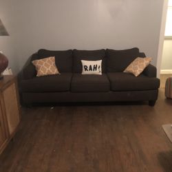 Oversized Choc Brown Couch 