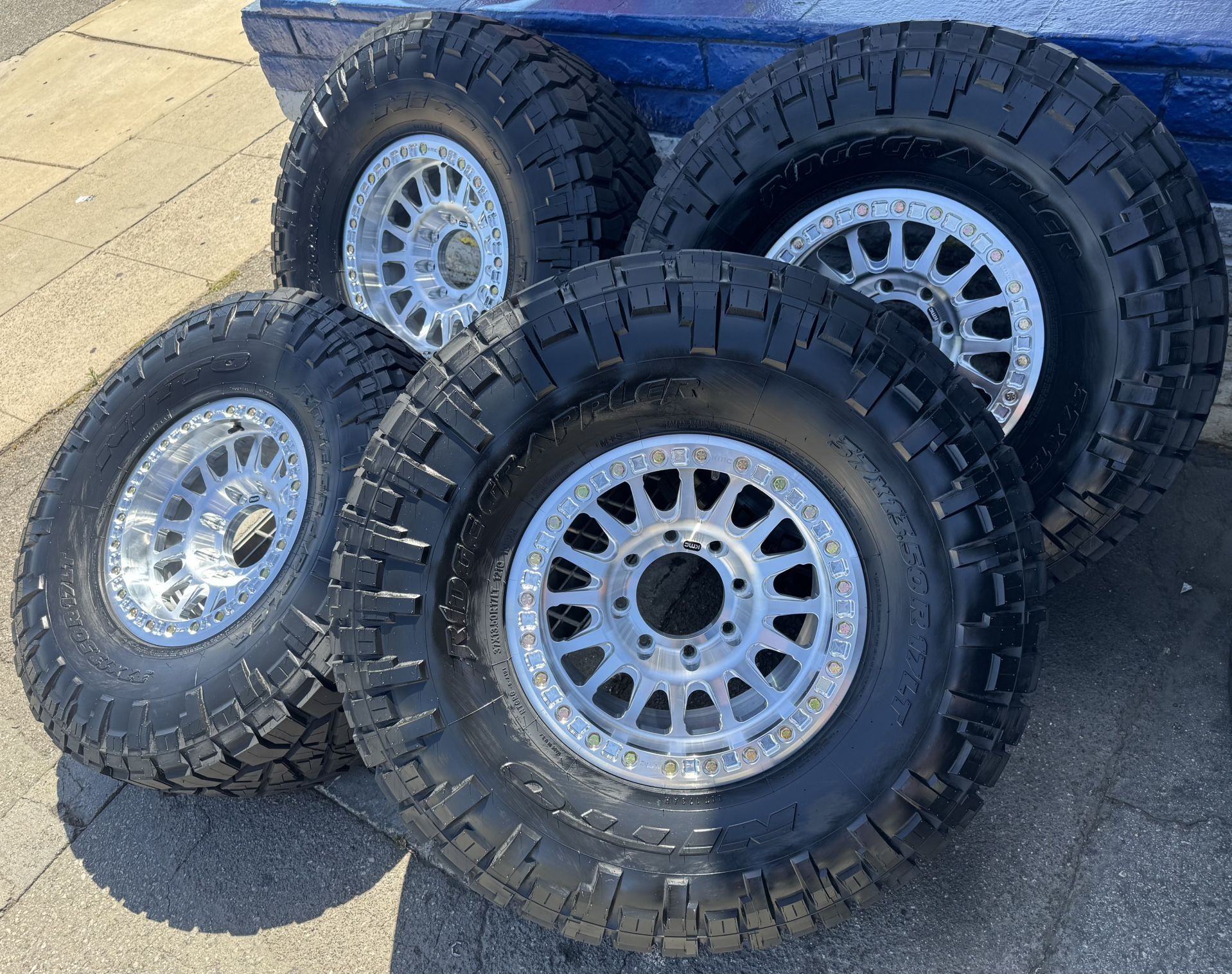 Kmc Impact 445 17x9 8x170 -12 Offset With Nitto Ridge Grappler 37x13.50R17 Tires ????