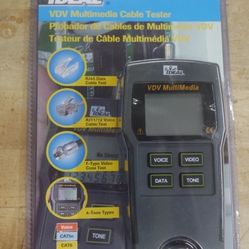IDEAL 33-856 Multimedia Cable Tester W/ Built In Remote New