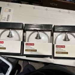 Delta Crestfield Satin Nickel Towel Rings