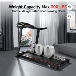 Treadmills for Home, 8.0 MPH Walking Pad Treadmill with Incline up to 8%, Foldable Treadmill with Handles, Low Noise Walking Pad for 300 lb