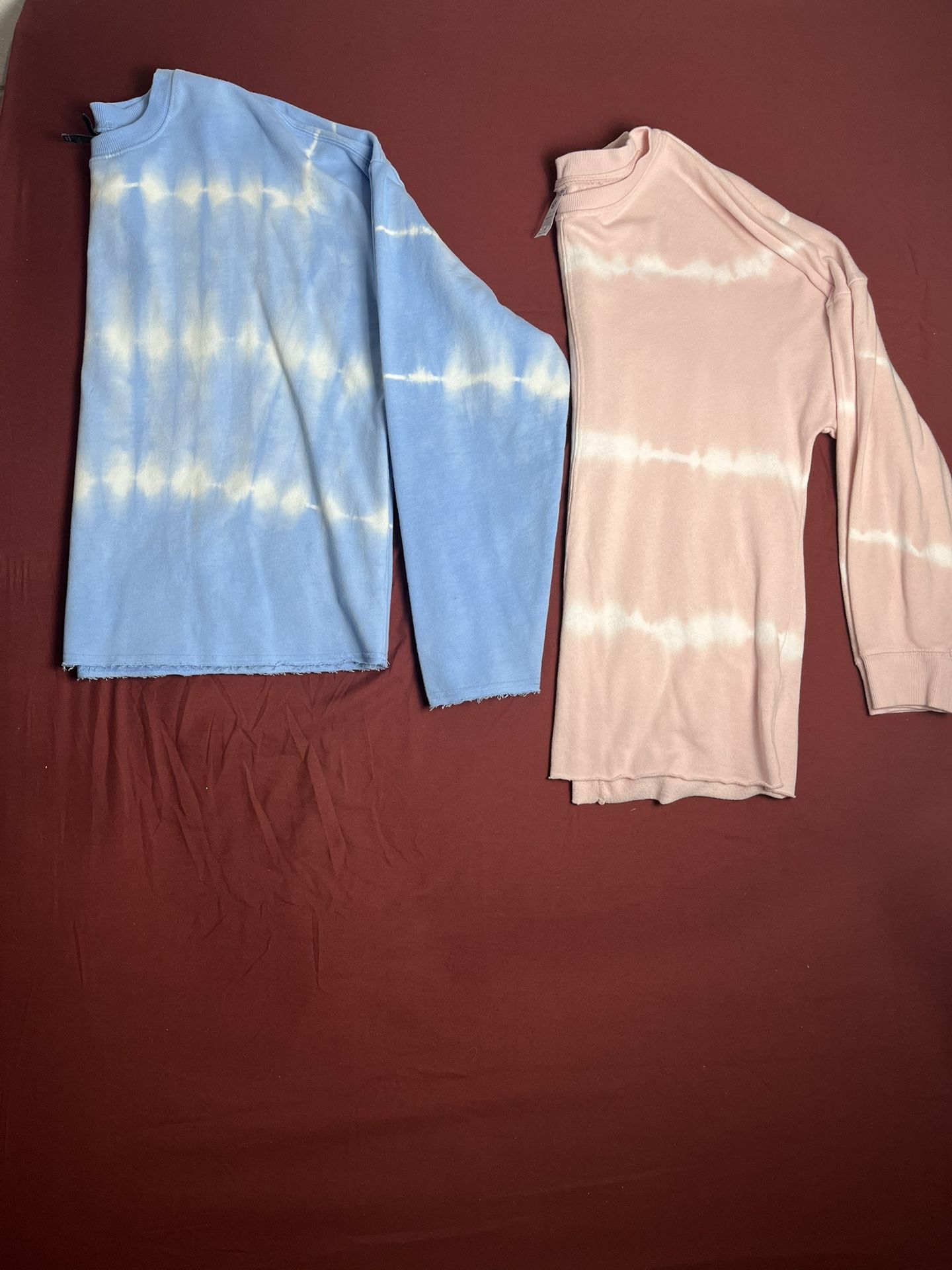 Wild Fable/ Te Verde 2 Sweater Womens (M) Long Sleeve Tie Dye(1 Blue) (2 Pink)