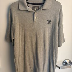 Beverly Hills Polo Club Gray Polo Short Sleeve Men’s Size L