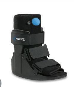 United Ortho Short Air Cam Walker Fracture Boot, Small, Black