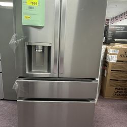 29 cu. ft. SMART Standard Depth MAX French Door Refrigerator with Full Convert Drawer in PrintProof Stainless Steel