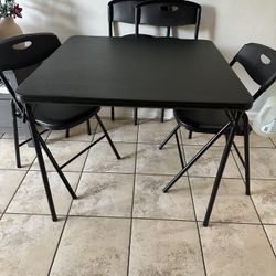Folding Card Table With Chairs 